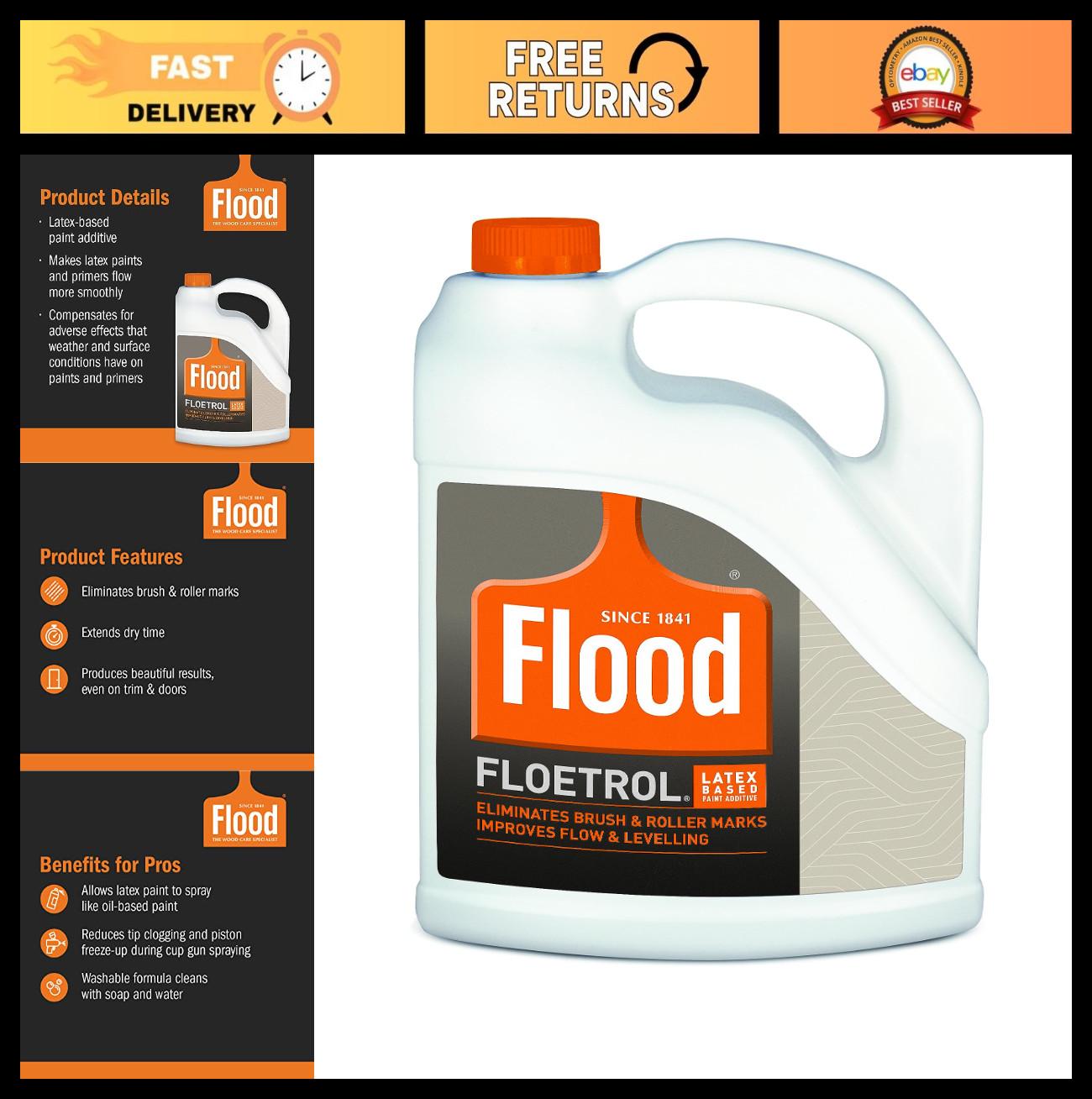 1 Gallon Latex Paint Additive for Smooth Finish & Improved Flow – Floetrol Alter