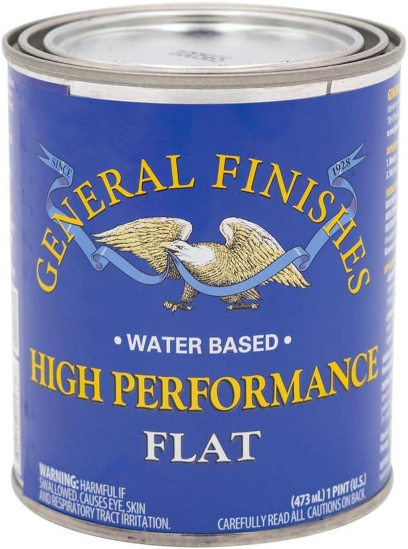 High Performance Water Based Topcoat, 1 Pint, Flat