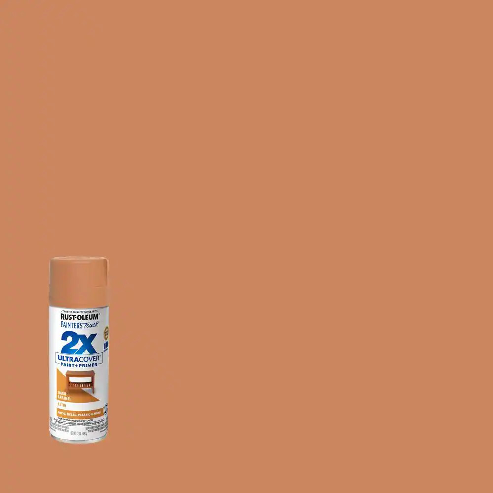 12 Oz. Satin Warm Caramel General Purpose Spray Paint (6-Pack)