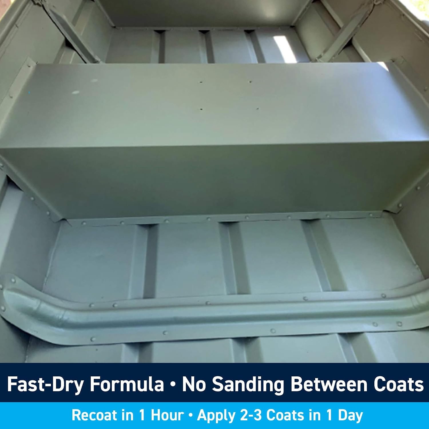 Quart White Fast Drying Aluminum Boat Marine Paint
