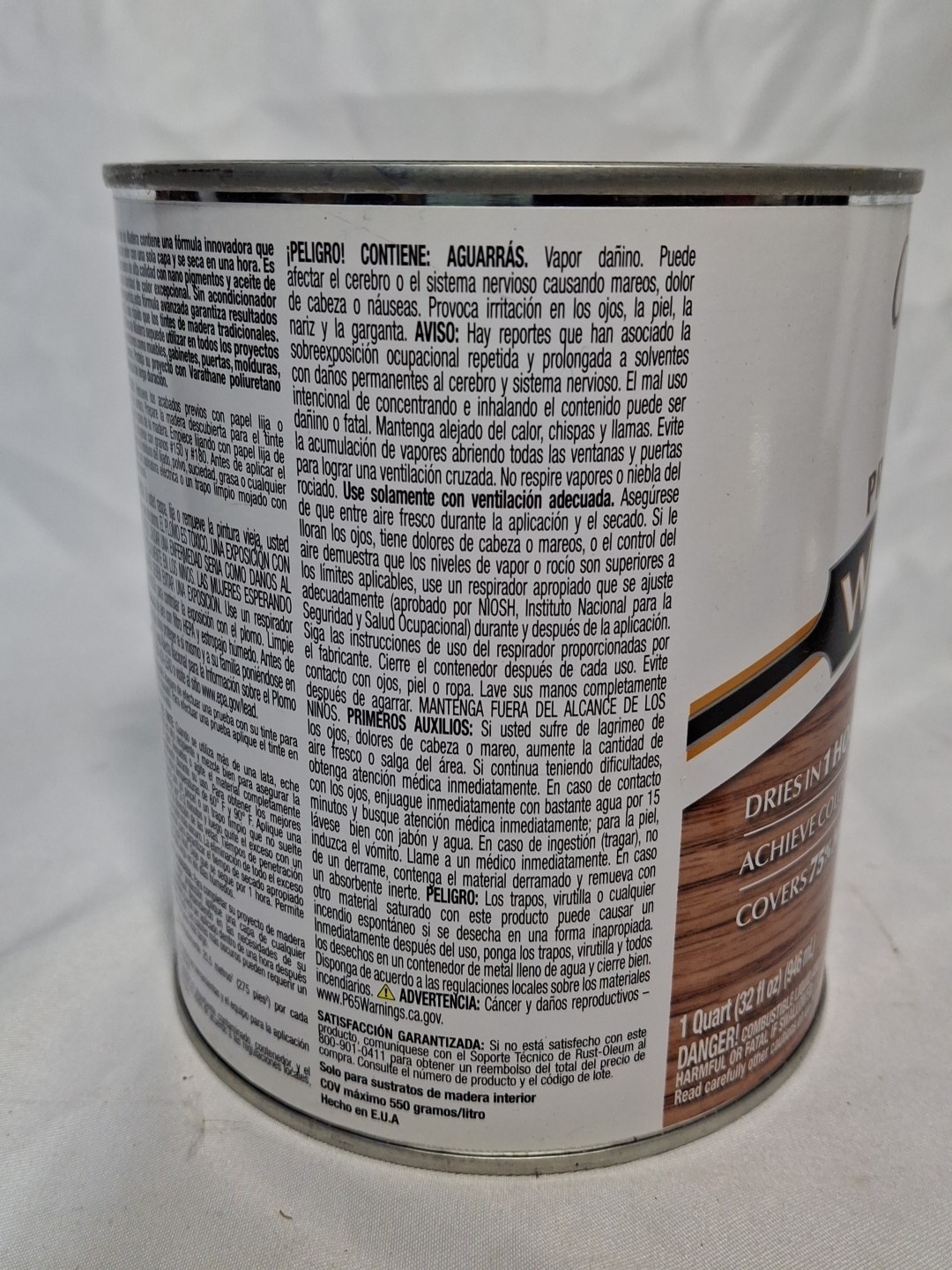 Light Walnut, Varathane Premium Fast Dry Wood Stain-262015, 1 Quart, 32 fl oz