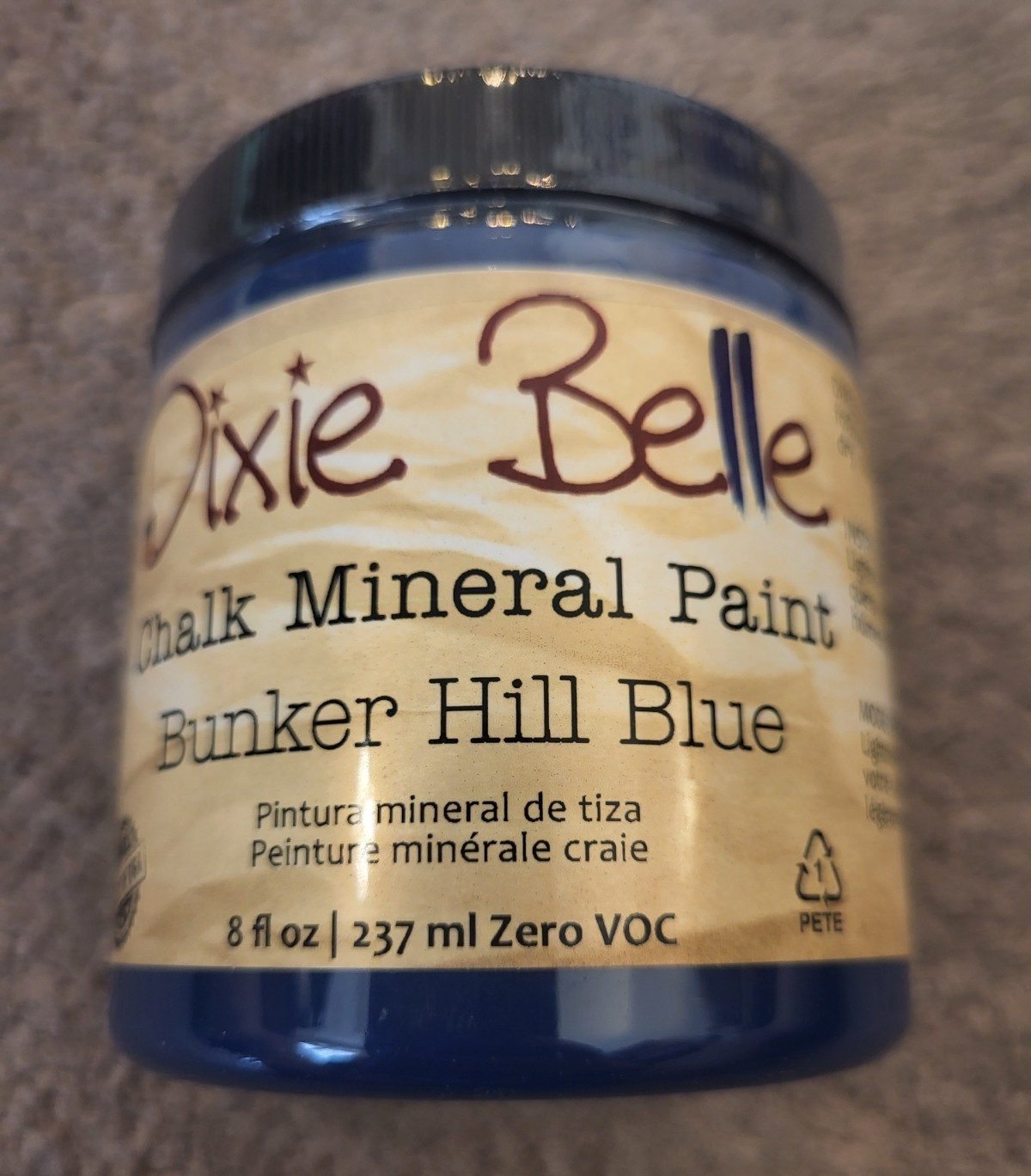 Dixie Belle Chalk Mineral Paint BUNKER HILL Blue 8 oz NEW