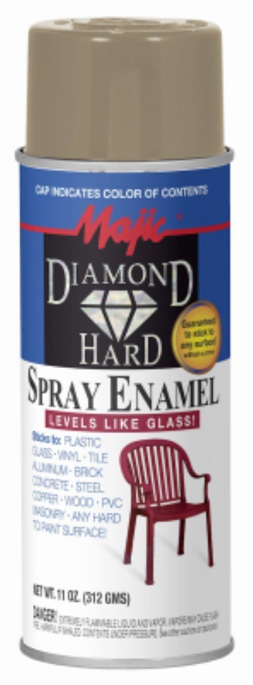 Majic 8-21503-8 Diamond Hard 11 oz Can of Gloss Beige Spray Enamel Paint