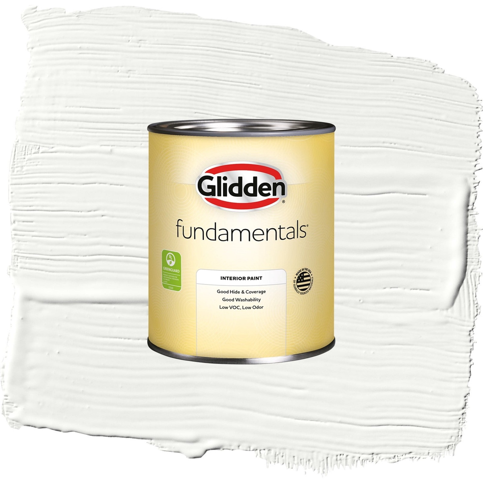 Fundamentals Delicate White Flat Interior Paint, 1 Quart Fast delivery