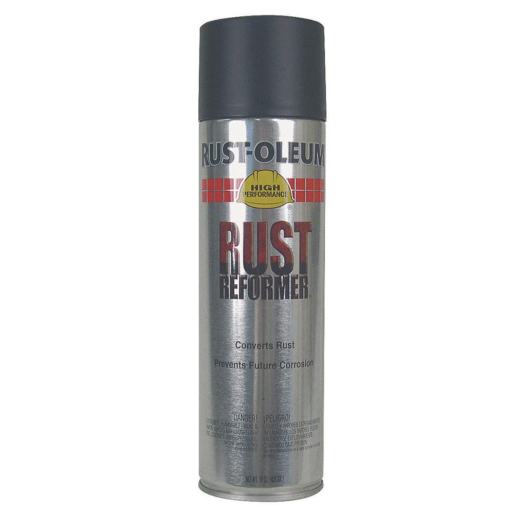 RUST-OLEUM 215634 Rust Reformer,Black,15 oz. 5HE25