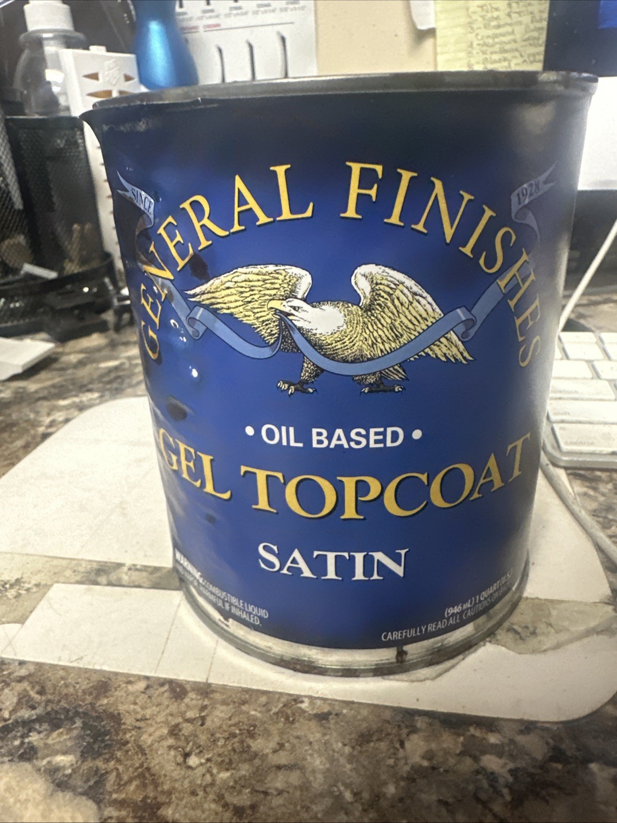 General Finishes Oil Based Gel Topcoat, 1 Quart, Satin