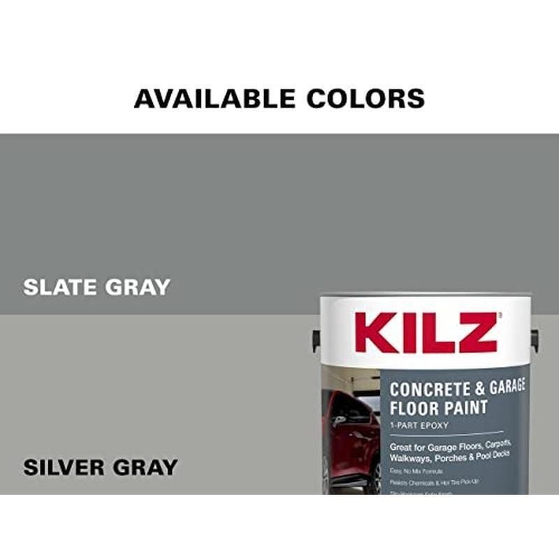 Durable Epoxy Acrylic Floor Paint Concrete Garage Basement High Traffic Surface