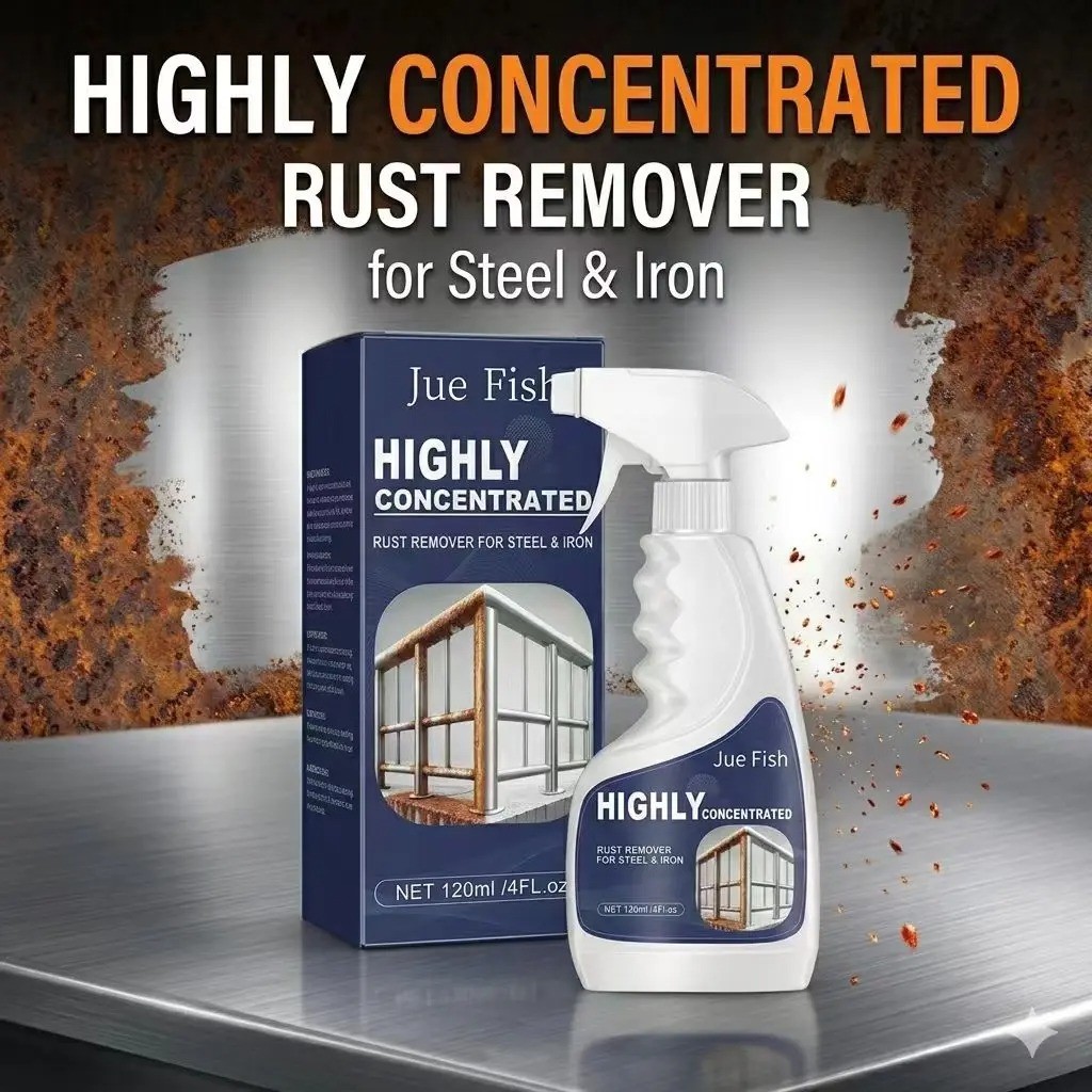 Heavy Duty Rust Remover Spray Fast Acting Rust Dissolver & Anti-Rust Coating for