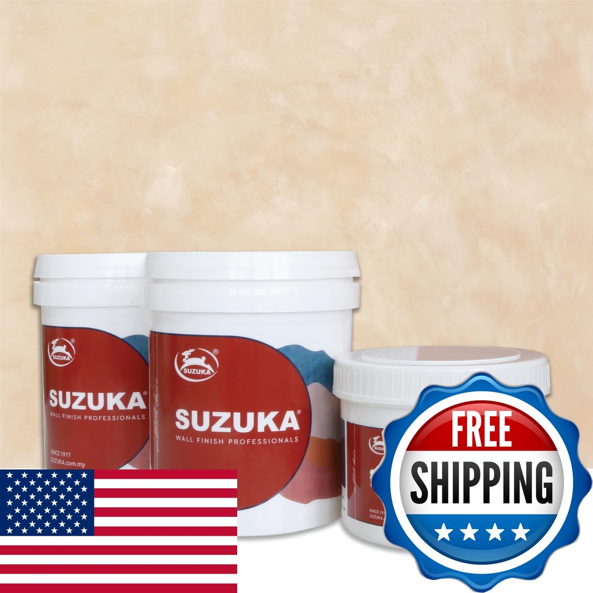 SUZUKA Strato Texture Paint SVL-418 Effect Lime Wash Plaster Venetian