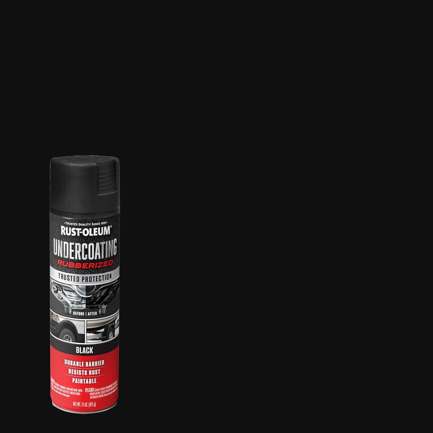 248657 Rubberized Undercoating Spray, 15 Oz, Black