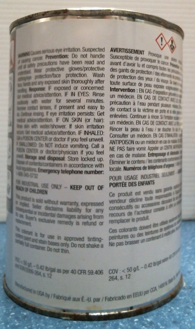 CCA NovoColor II Yellow Oxide Paint Colorant 1 qt. (8878N) FS