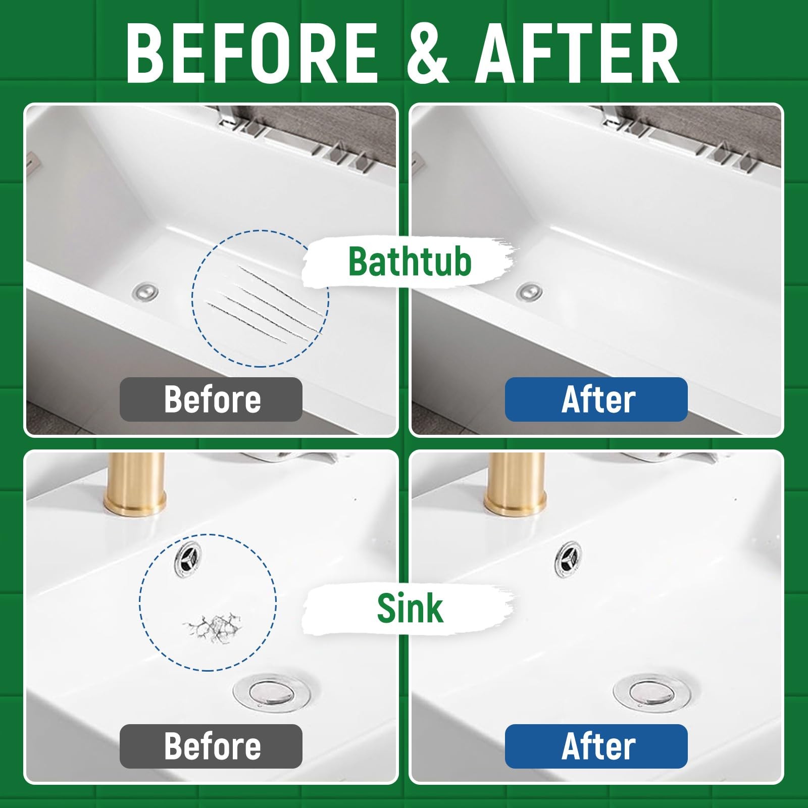 Tub Tile Gloss White Paint Touch Up Kit 1.5 Fl Oz (Pack of 1), White-02