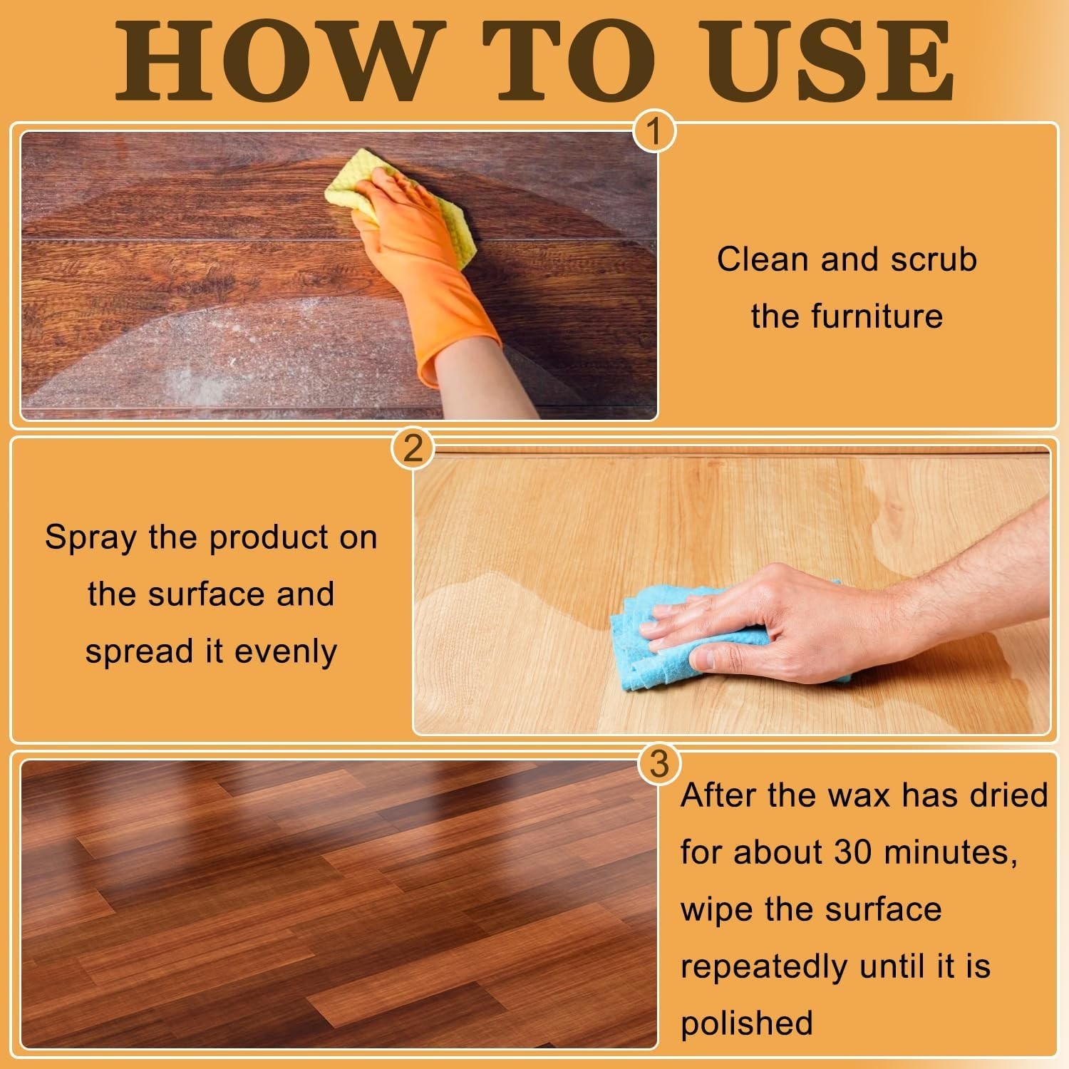 Beeswax Furniture Polish Spray, Deep Clean and Protect Wood Surfaces Effectively
