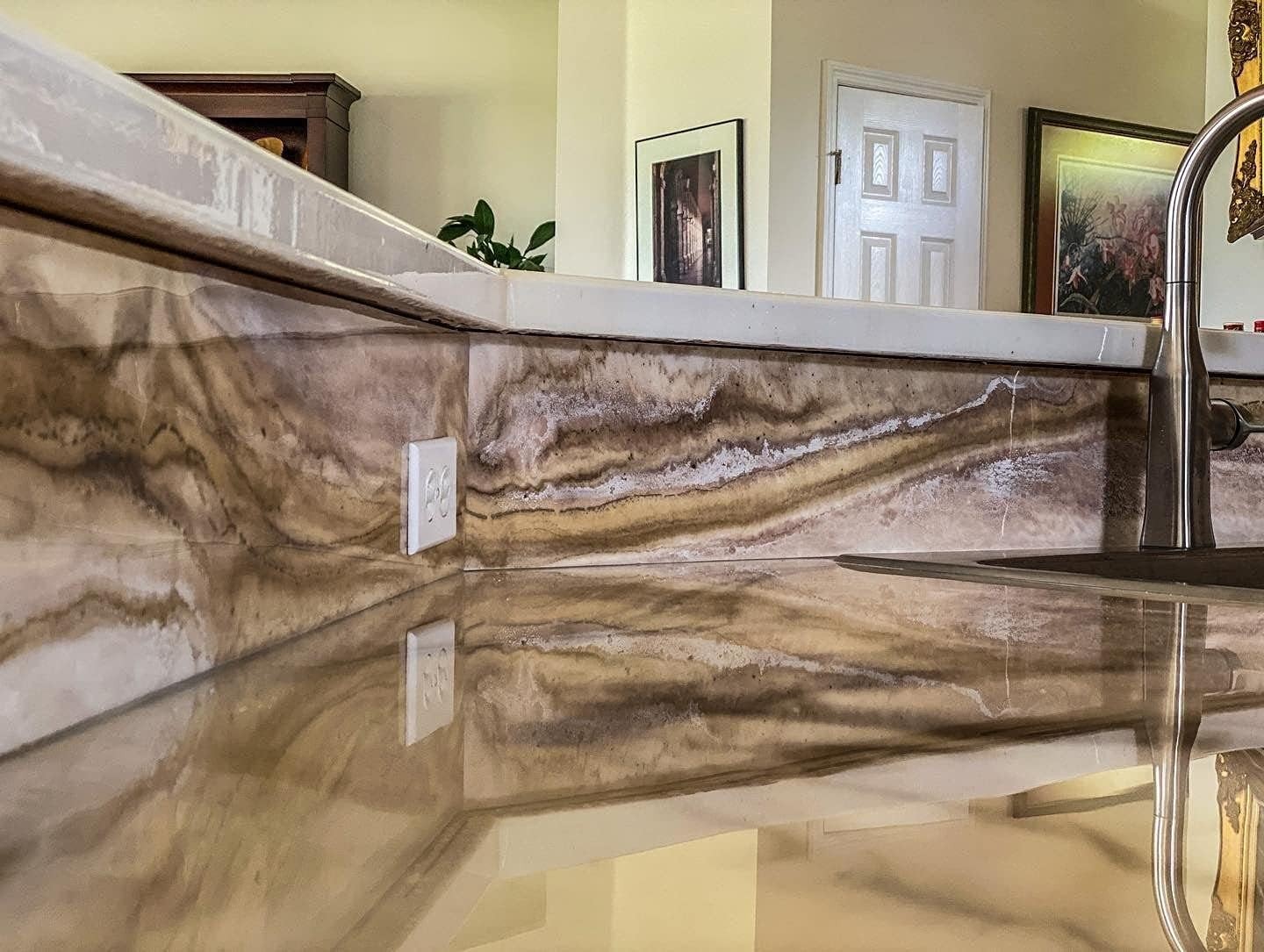 32 Fl Oz Epoxy Basecoat for Stone Surfaces Gloss Finish Non-Toxic Indoor Outdoor