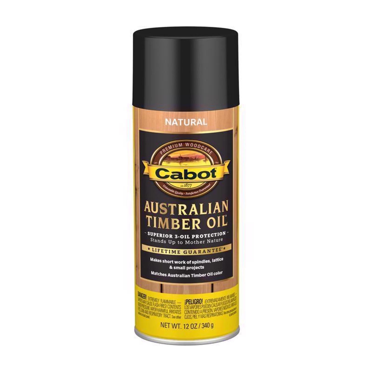 Cabot 140.0003400.076 Smooth Australian Timber Oil Spray 120 oz. (Pack of 6)