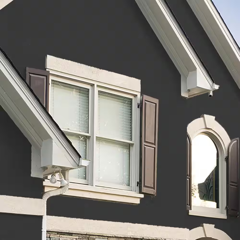 1 Gal. Black Elastomeric Masonry, Stucco and Brick Exterior Paint