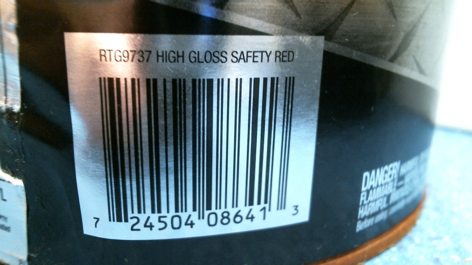 Krylon Rust Tough Protective High Gloss Enamel SAFETY RED 1 gal. (RTG9737) FS