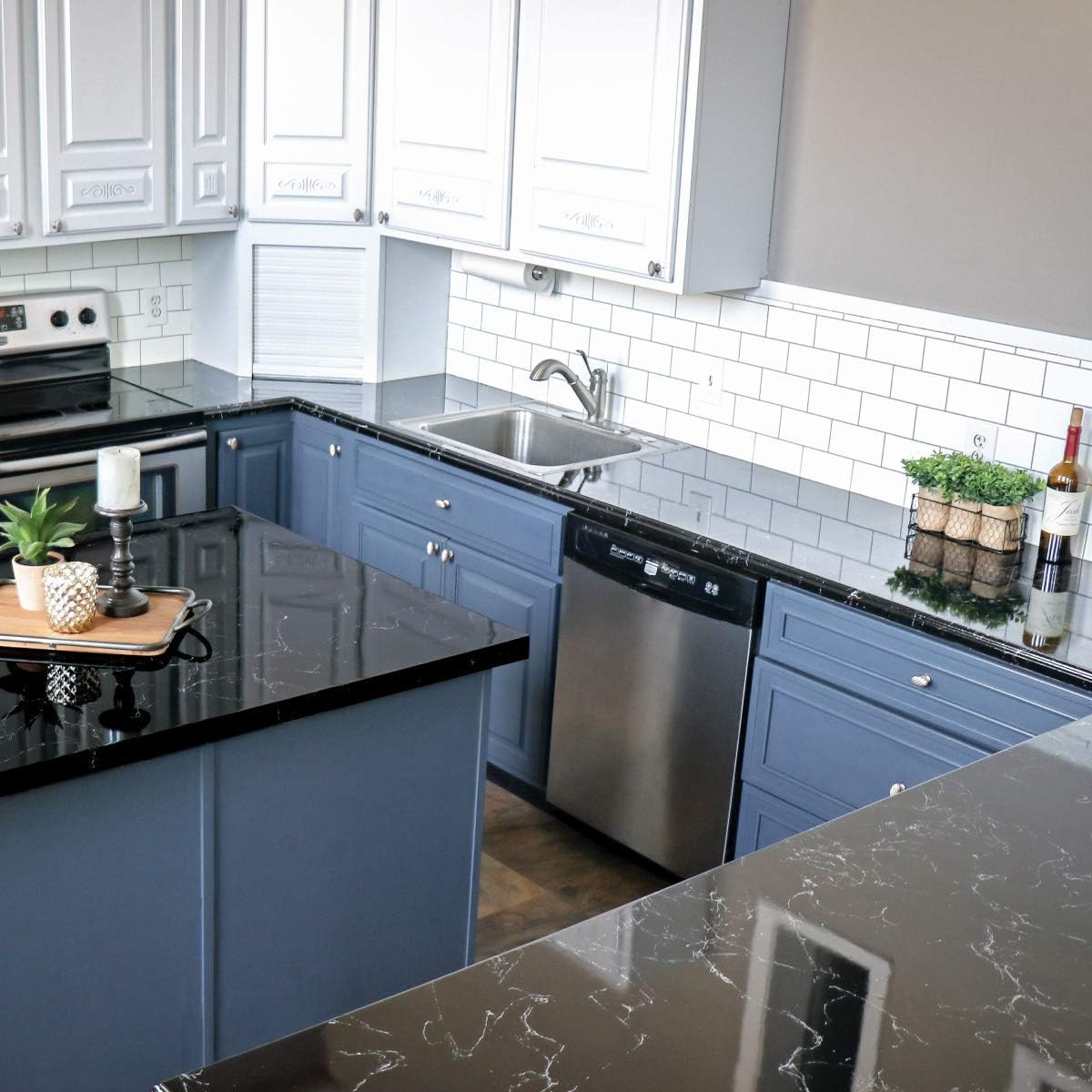 Belgotta Black Marble Epoxy Countertop Paint Kit – Simple & Stylish Finish