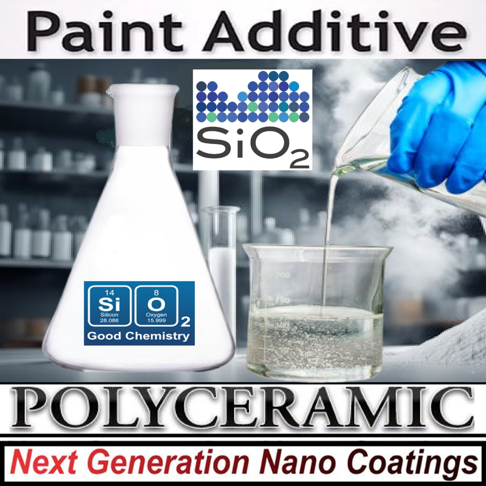 POLYCERAMIC LATEX PAINT ADDITIVE INTERIOR/EXTERIOR FOR ALL WATER BASED PAINTS