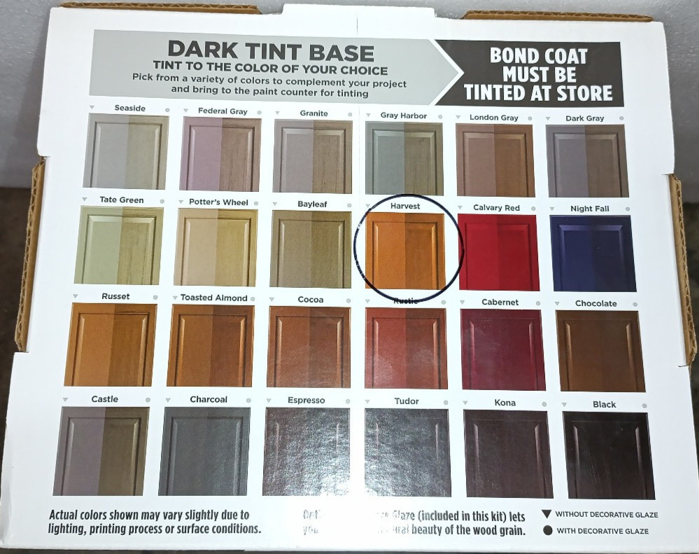 RUST-OLEUM 258240 Dark Tint Base Cabinet Coating Kit (Harvest)