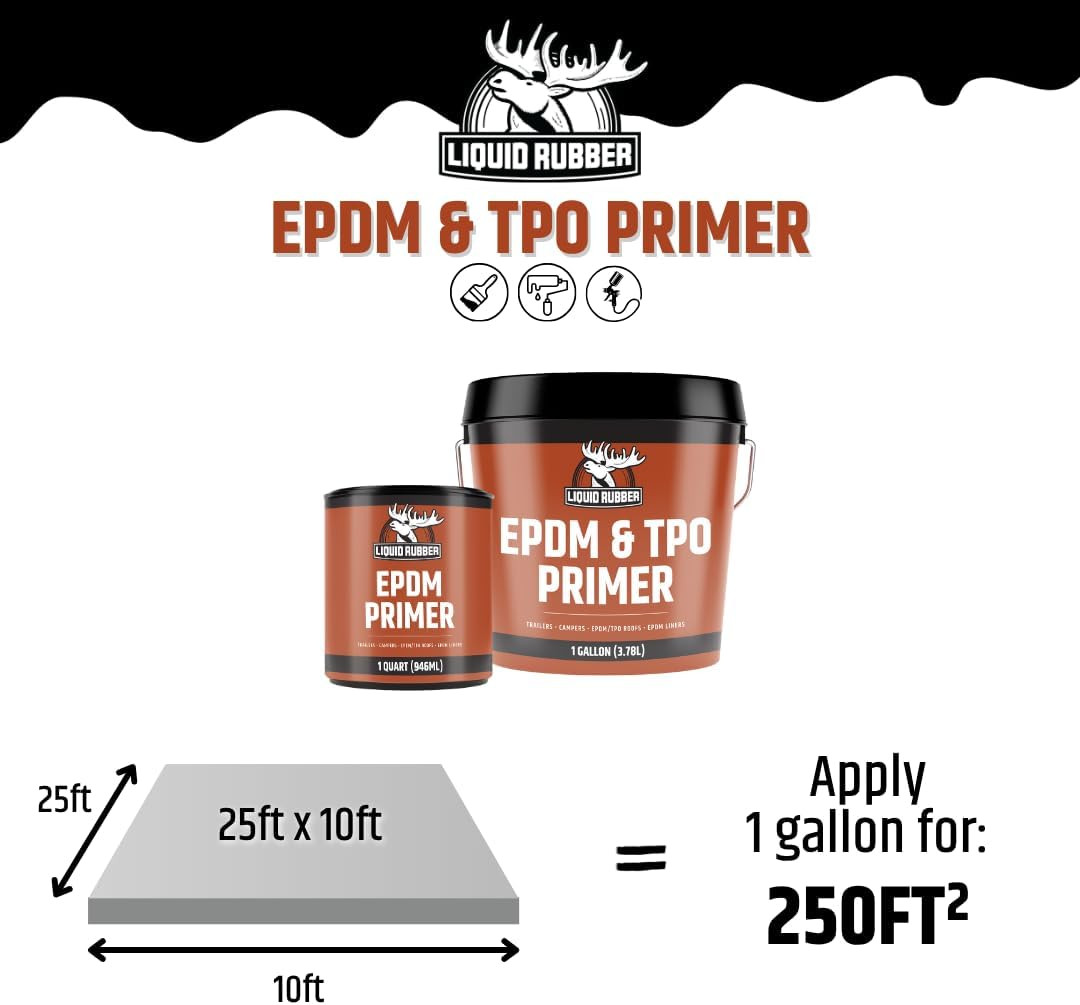 High-Performance EPDM & TPO Primer for RV, Camper & Trailer Roofs