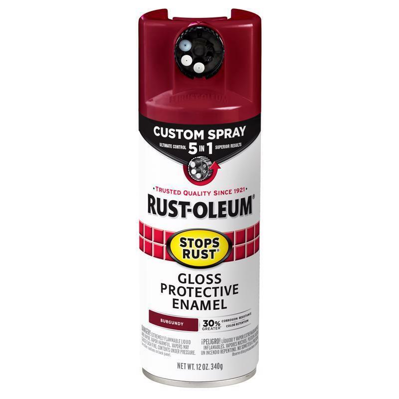 Rust-Oleum Stops Rust Indoor and Outdoor Gloss Burgundy Oil Modified Alkyd Spray