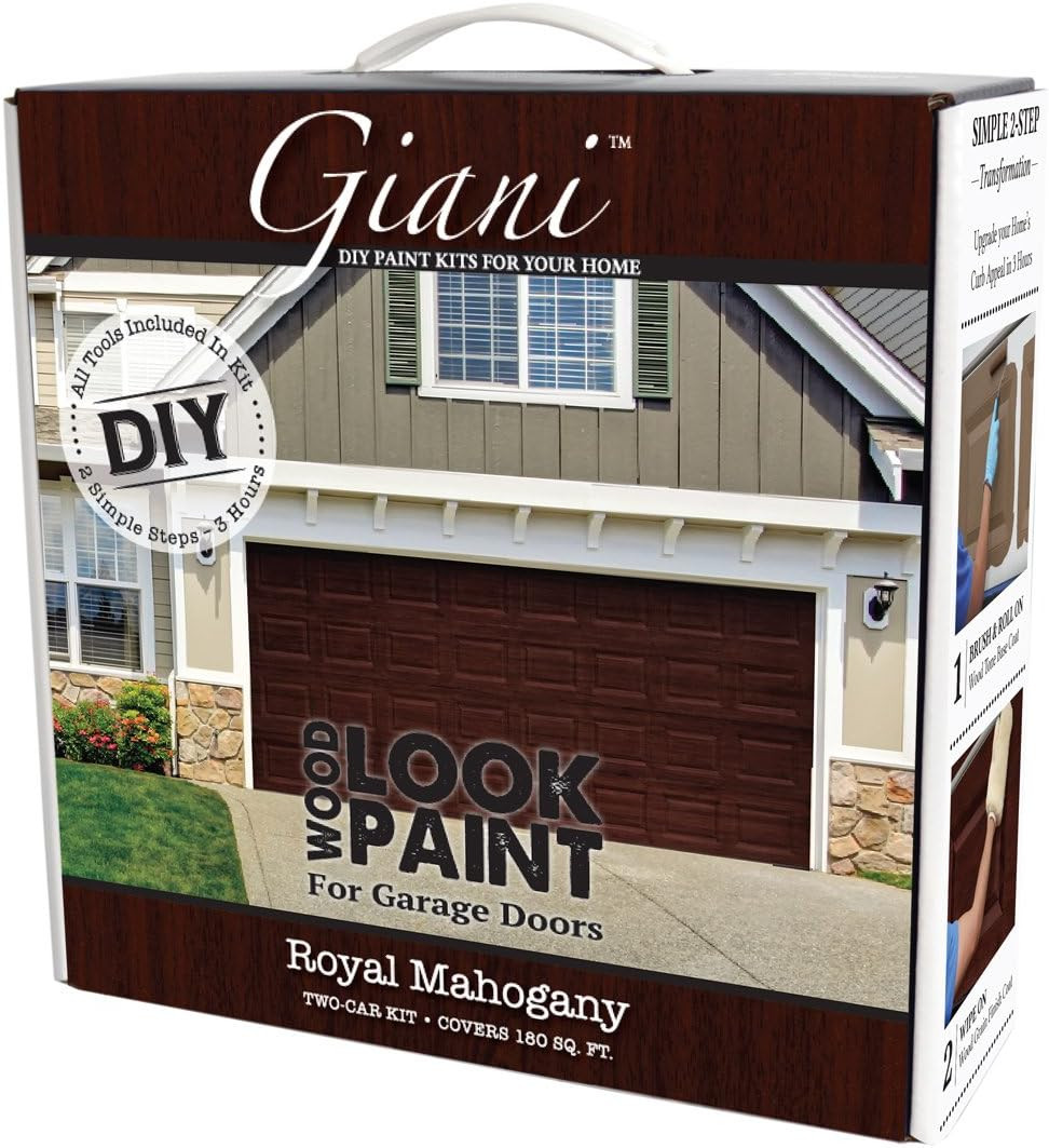 Royal Mahogany Wood Look Paint Kit for Stunning Garage Doors
