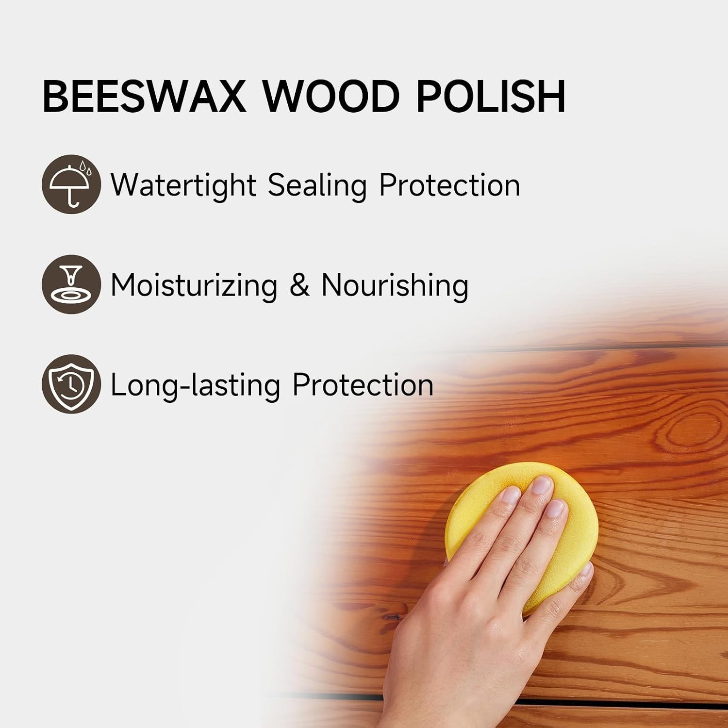 Multipurpose Beeswax Polish – 200g Wood Conditioner with Sponge & Scraper