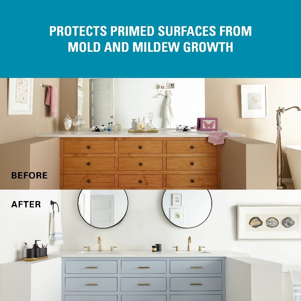 Kitchen & Bath Interior Mildew-Resistant Water-Based Primer ( 1-gallon )