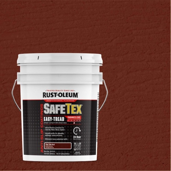 Rust-Oleum 397835 Epoxy Coating, Red, 4 Gal, Pail