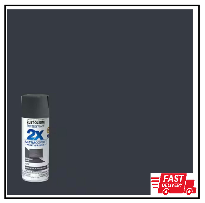12 Oz. Satin Charcoal Gray General Purpose Spray Paint