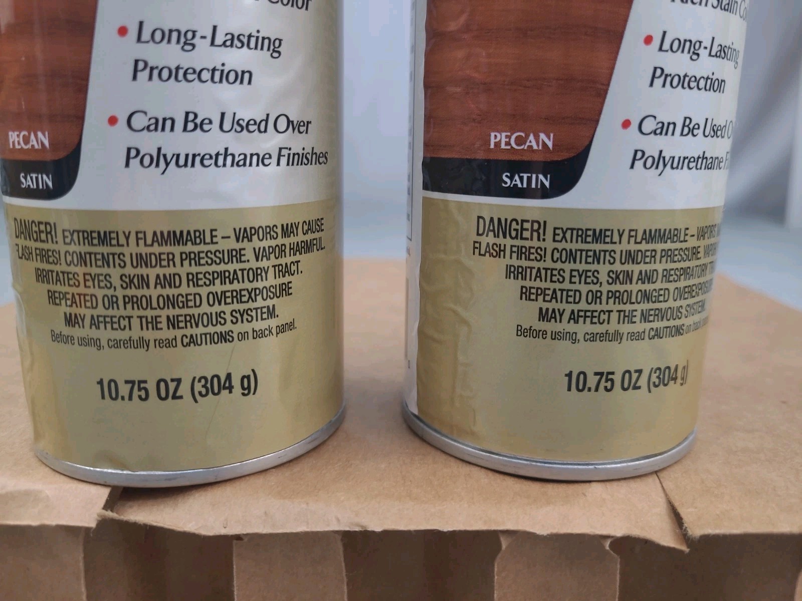 2x Minwax Polyshades Pecan Stain & Polyurethane 1 Step 10.75 Oz Satin