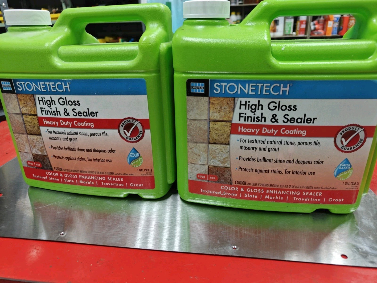 2-pack/2 Gal, STONETECH High Gloss Finish & Sealer, 2x 1 Gallon (3.8L) Bottles