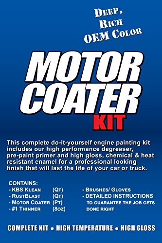 58006 Motor Coater Engine Paint Kit Pontiac Metallic Blue