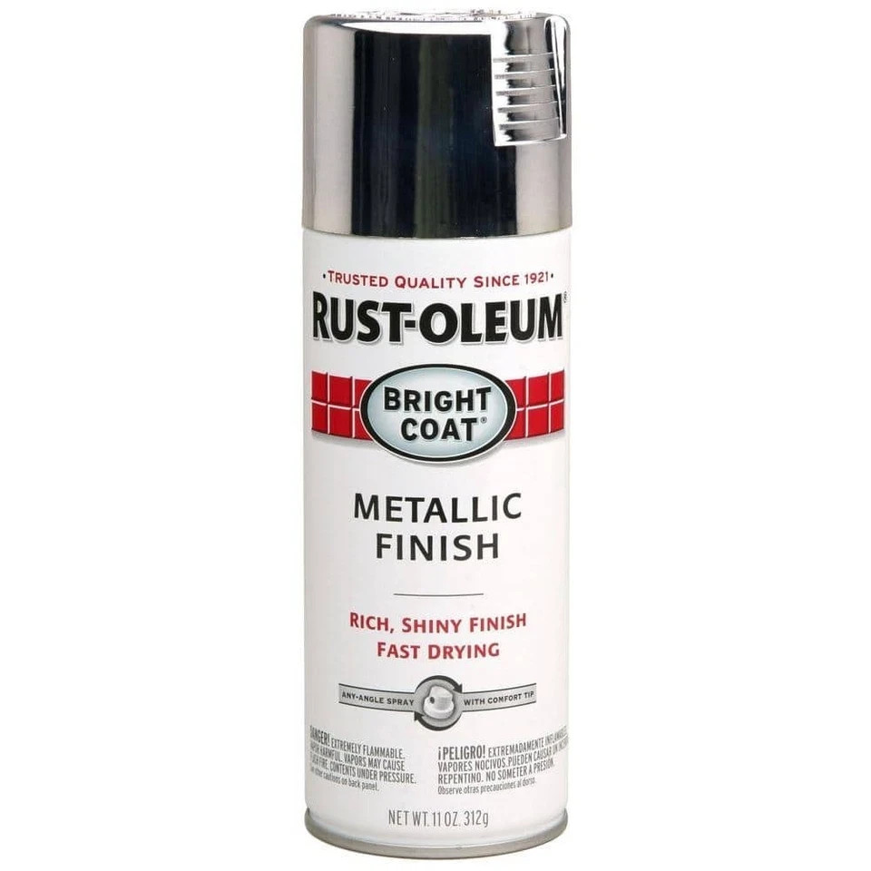 11 Oz. Bright Chrome Metallic Spray Paint.