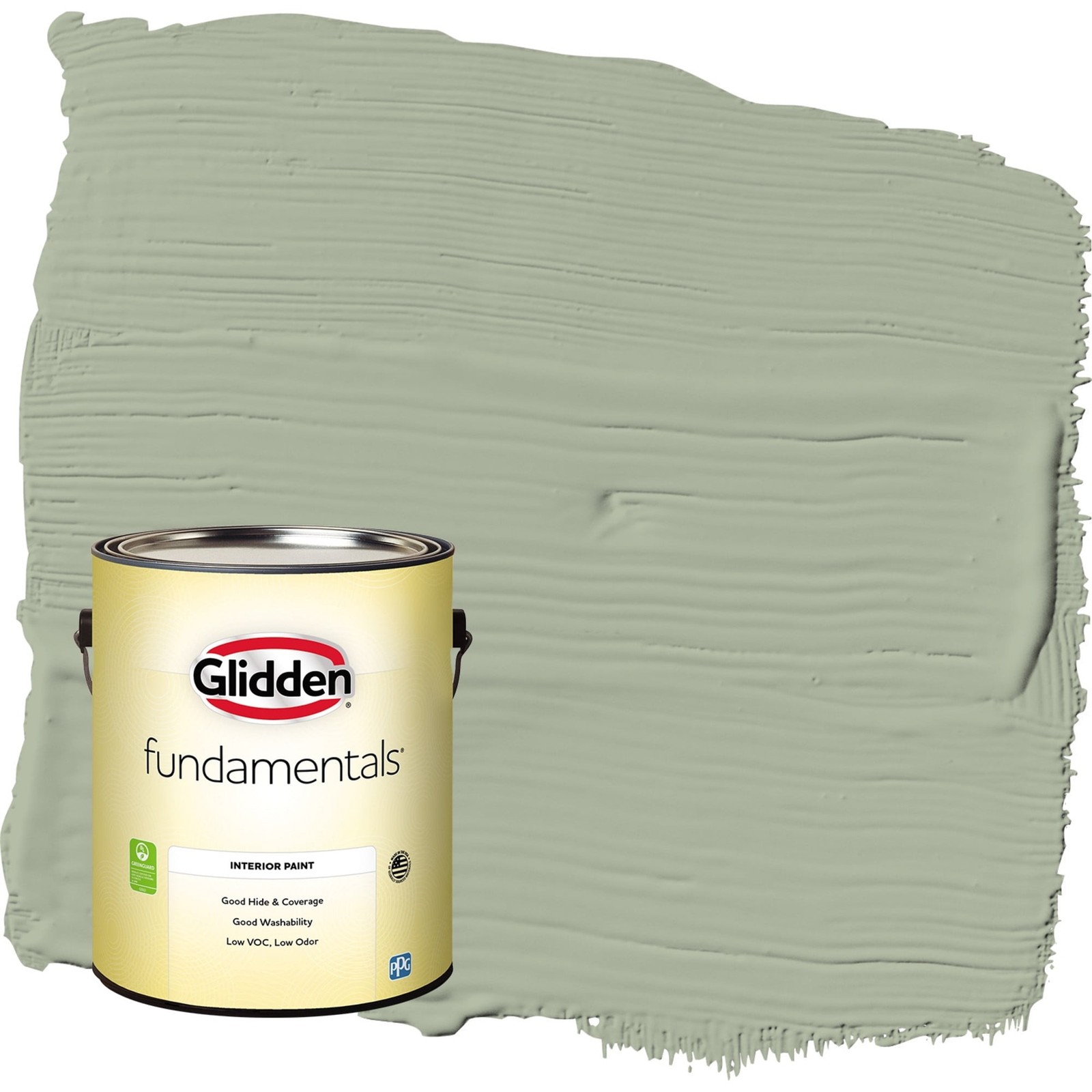 Fundamentals Gargoyle / Green Eggshell Interior Paint 1 Gallon