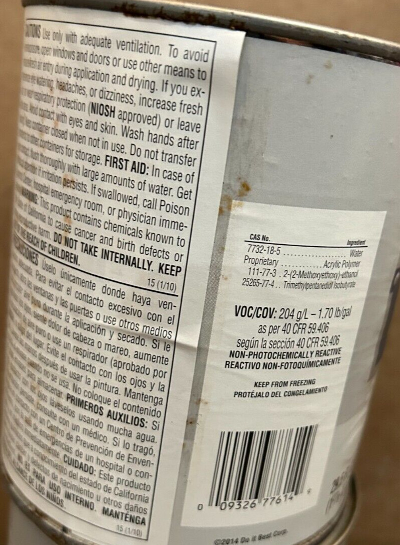 New Do It Best Paint Industrial Strength Waterborne Coating 29.5oz Deep base