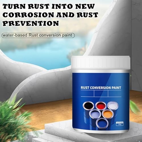 Weatherproof Rust Converter Paint – Black, 10.7 Oz – Water-Based Anti-Rust Prime