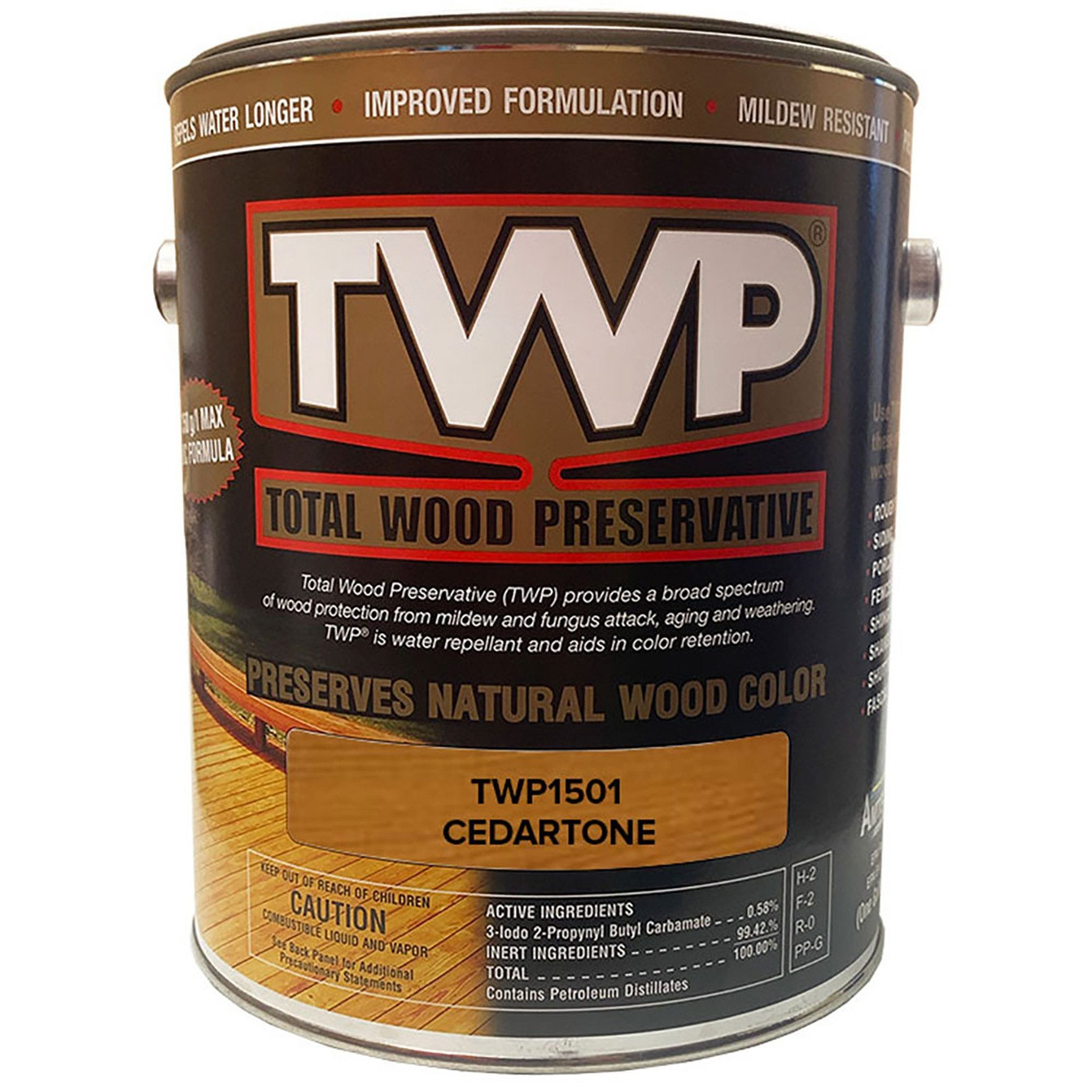 TWP 1501 Cedartone Low Voc Preservative Stain gal 2 pack