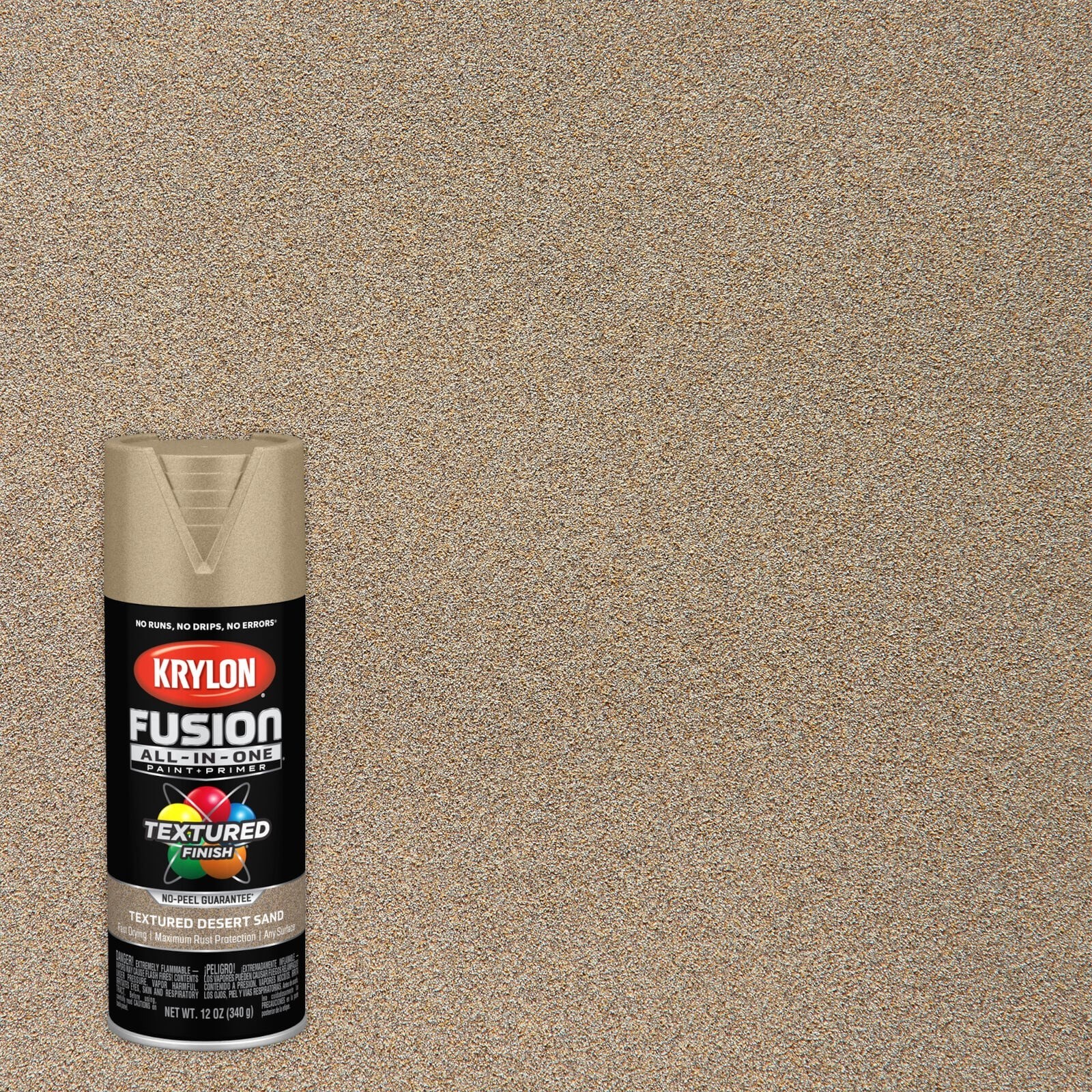 Krylon Fusion All-In-One Matte Desert Sand Textured Spray paint and primer in on
