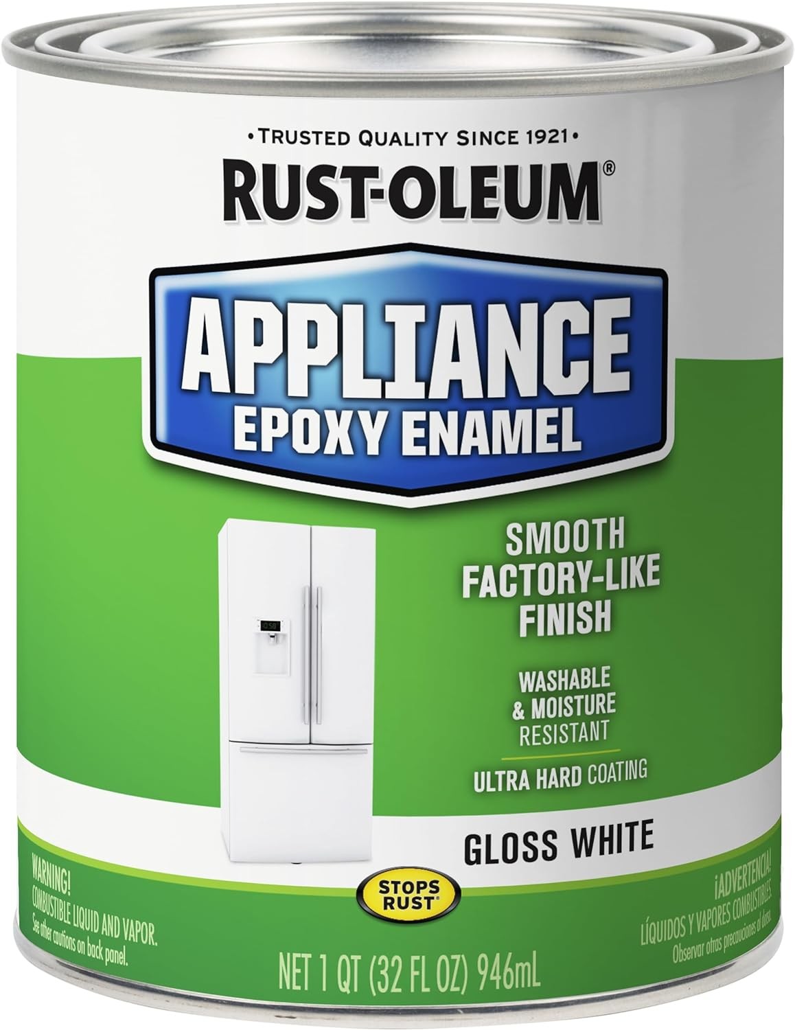 Rust-Oleum 241168 Specialty Appliance Epoxy 32 Fl Oz (Pack of 1), White