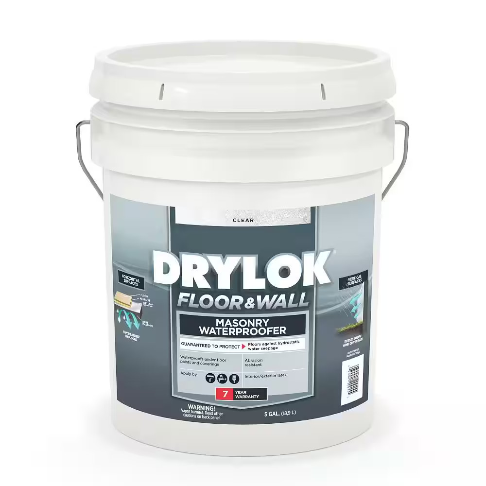 5 Gal. Clear Interior/Exterior Floor and Wall Basement and Masonry Waterproofer
