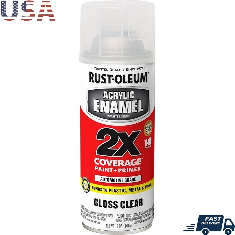 All-in-One Enamel Acrylic Paint Primer Metal Plastic Wood Durable Finish New