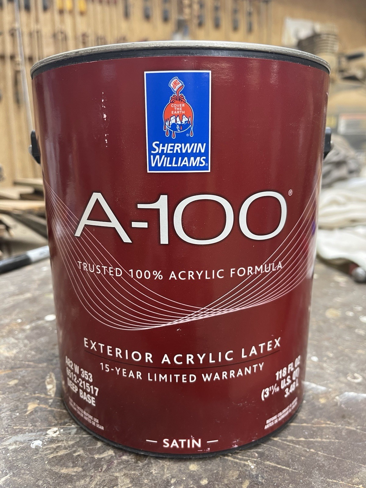 1 Gal. Sherwin Williams A-100 Exterior Satin Acrylic Paint / 0022 Patchwork Plum