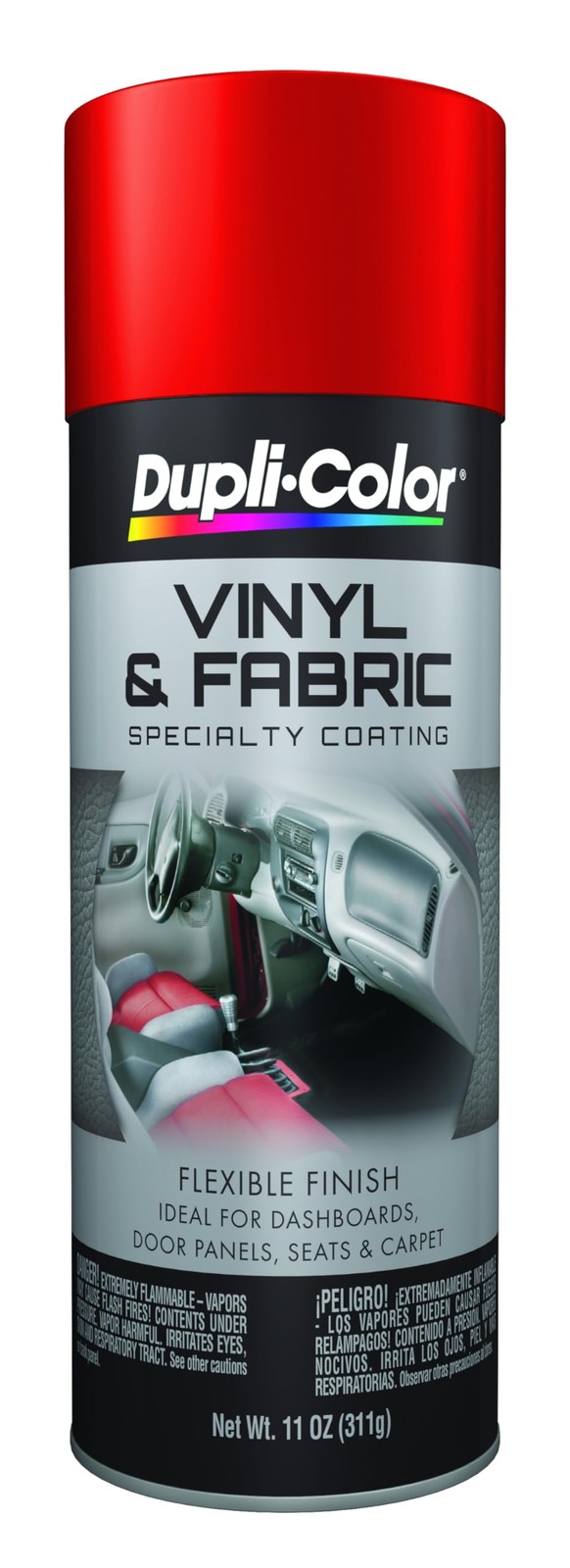 Dupli-Color HVP100 Vinyl and Fabric Coating Spray Paint – Red – 11 oz Aerosol…