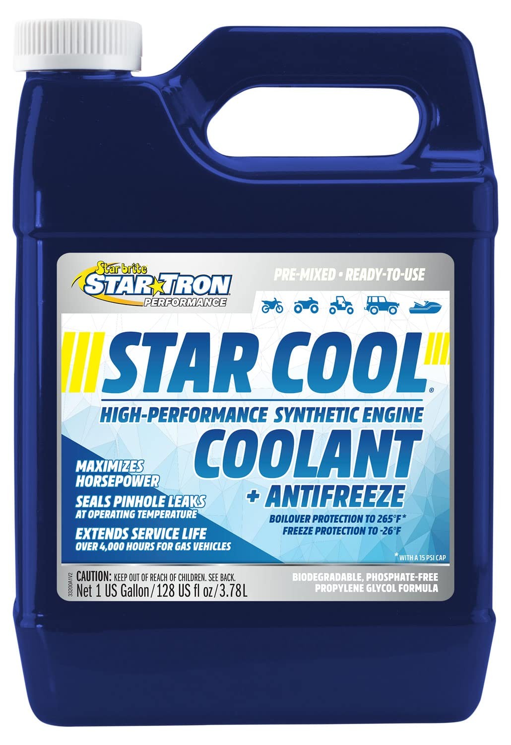 Star Tron Star-Cool Premium Synthetic Propylene Glycol Engine Coolant Antifreeze