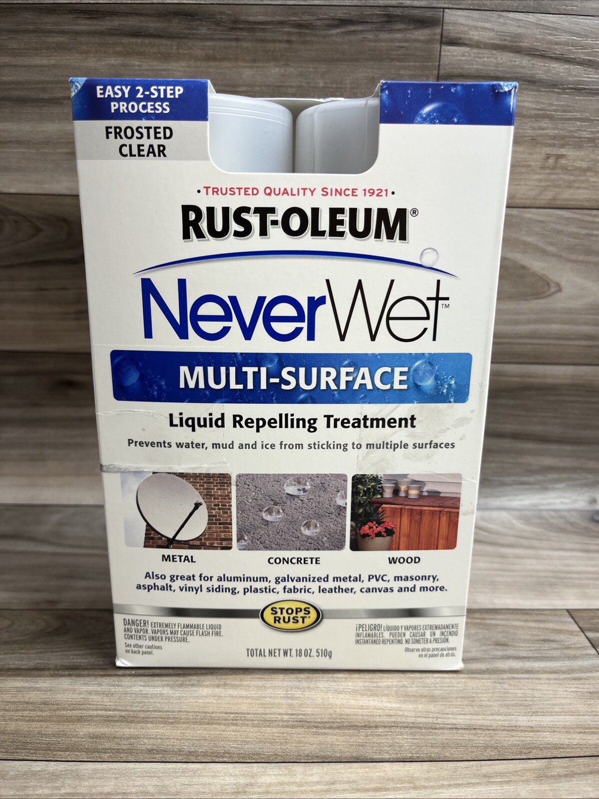 Rust-Oleum® NeverWet™ MULTI SURFACE liquid repelling treatment kit NEW