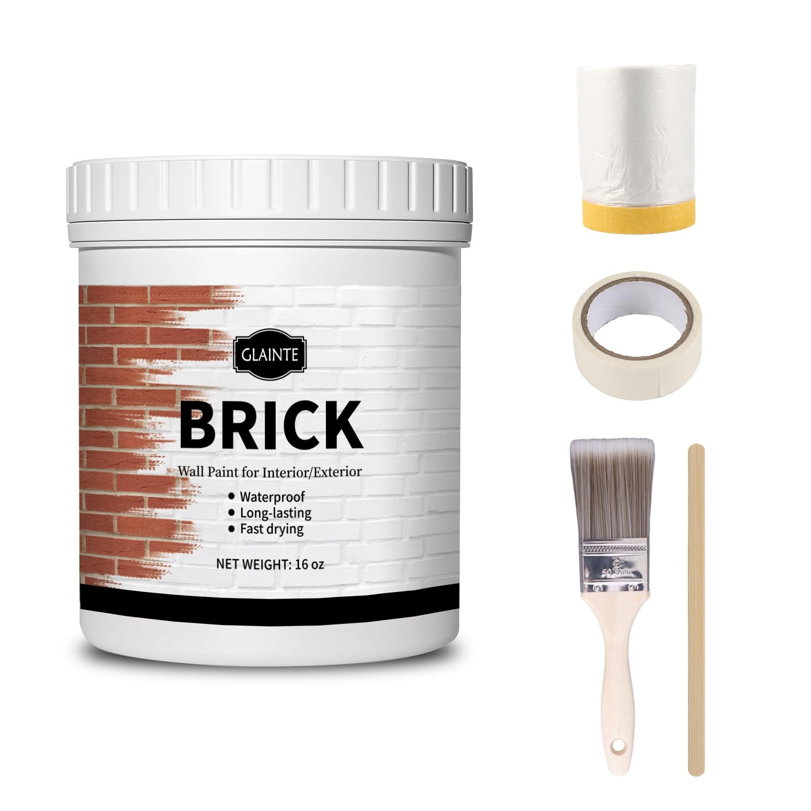 Brick Transformation Paint for Brick, Fireplaces, Walls, and Concrete, Interi…
