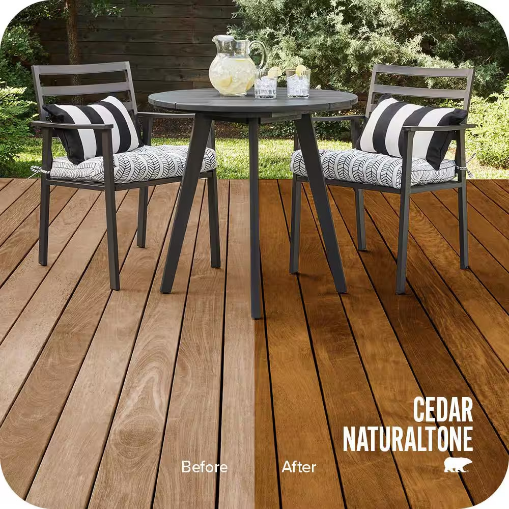 1 Gal. Cedar Naturaltone Transparent Waterproofing Exterior Wood Finish