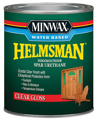 Minwax 630500444 Helmsman Gloss Water-Based Spar Urethane, Qt. – Quantity 1